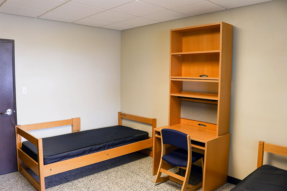 Bonzel's rooms come with 2 Twin XL beds, dressers, and desks. Beds can be lofted for maximum space