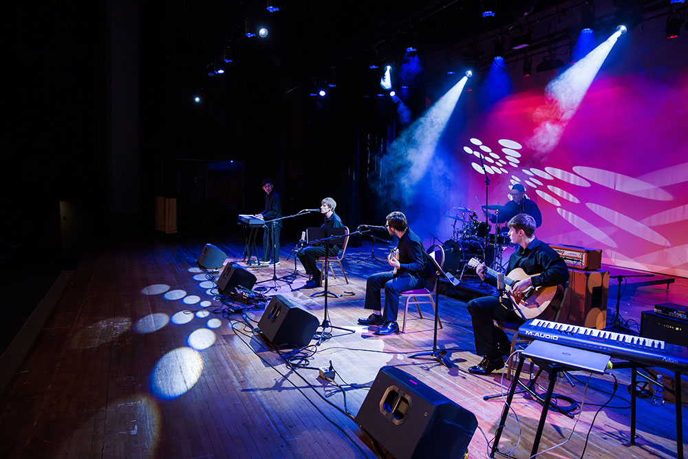 The music tech center also features a 2,000-seat auditorium, which hosts a variety of university, regional, and national acts each year. This venue serves as a lab of sorts: you can learn how to become a sound engineer in real-time during rehearsals and live performances!