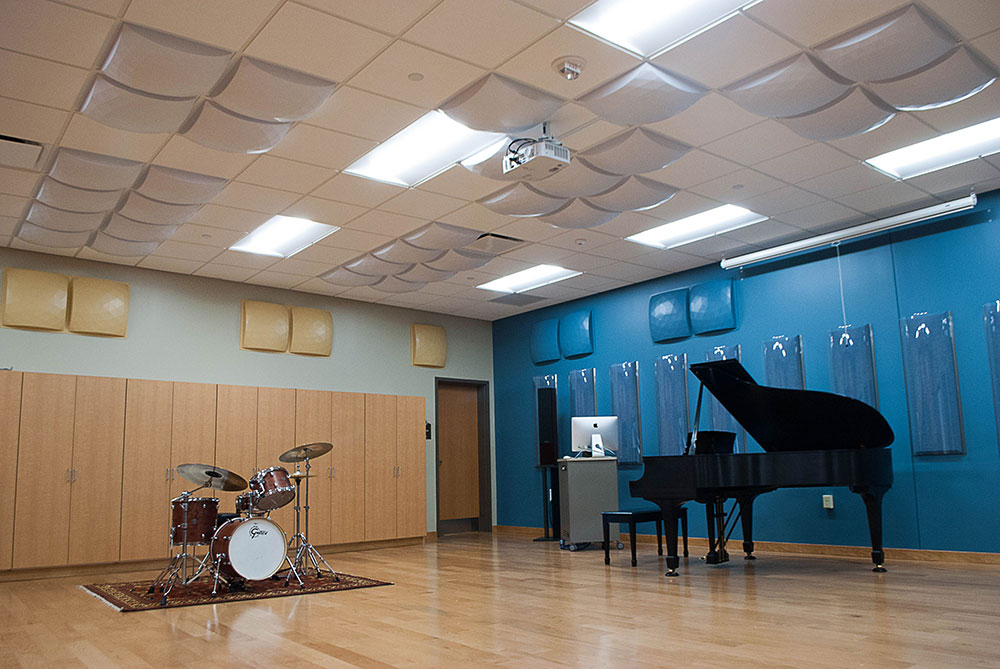 Ensemble has a Steinway piano that can be recorded via the Dante digital protocol to any of the studios in the building.