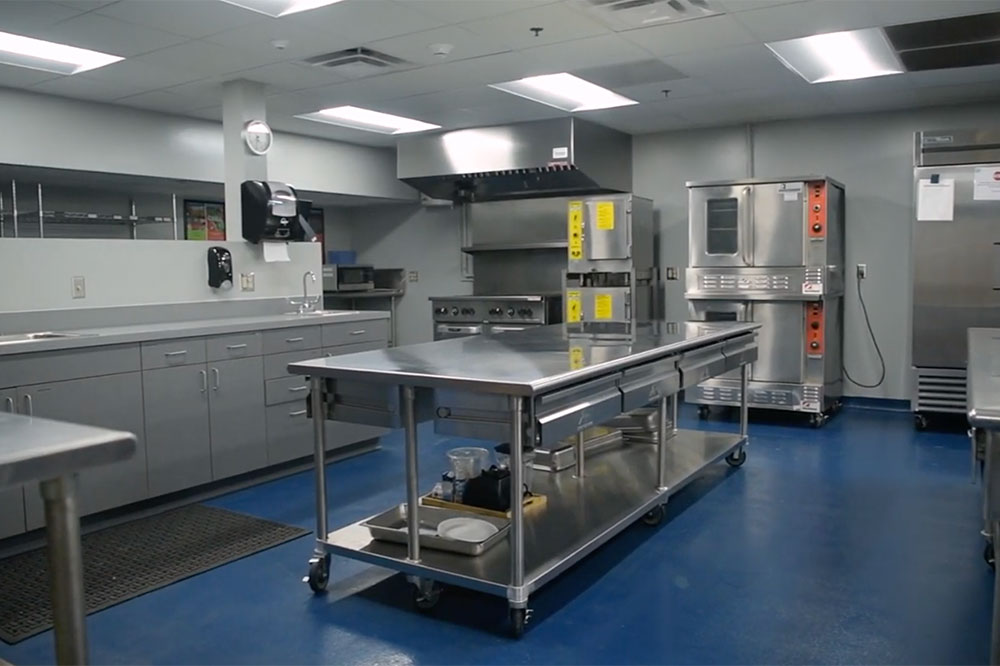 The Food Lab in North Campus is set up just like a commercial kitchen