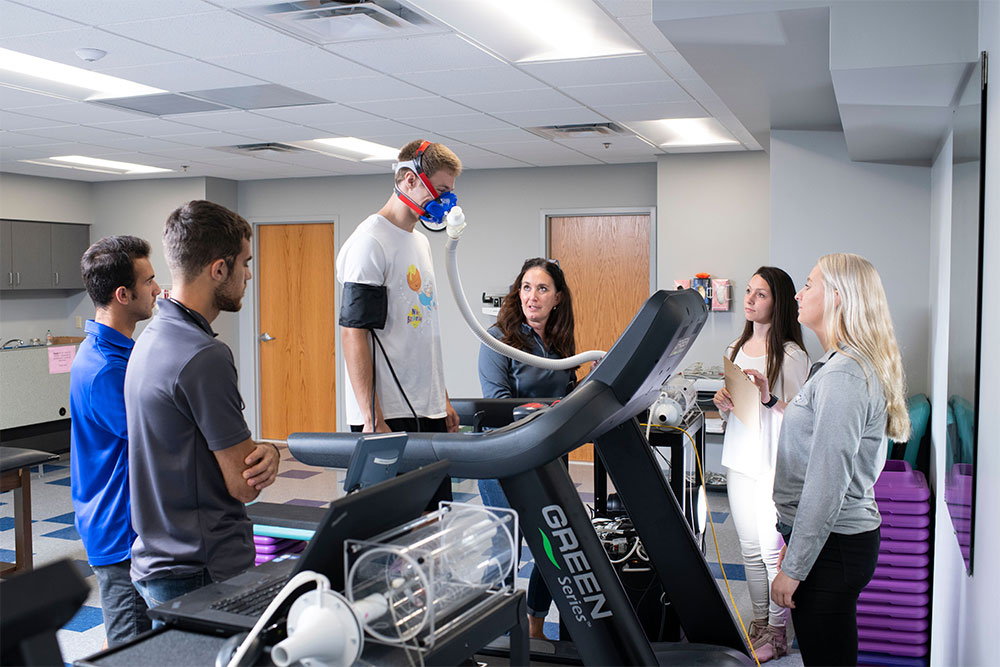 The Kinesiology Lab features a variety of equipment, including a Bod Pod