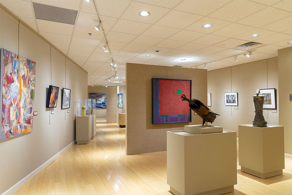 The Lupke Art Gallery has a rotation of art exhibits throughout the year