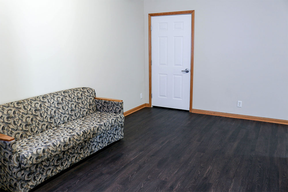 Apartments have a common area when you first enter
