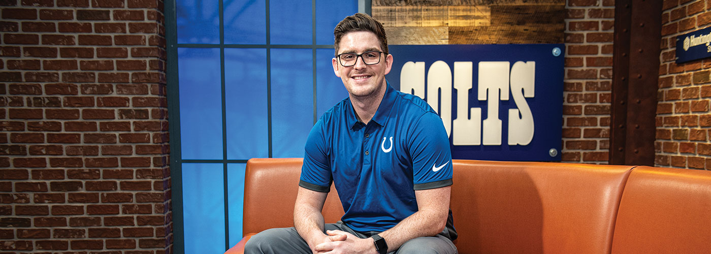 Ryan Nix sitting in the Colts front offices