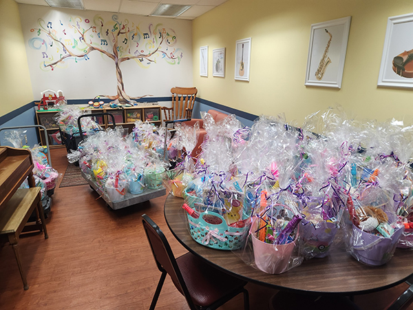 Saint Francis community donates Easter baskets