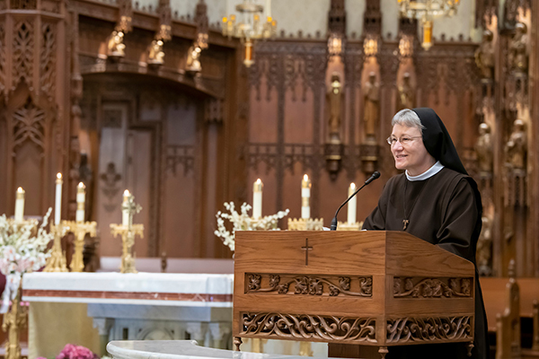 Saint Francis wishes Sr. Jacinta well in her next role