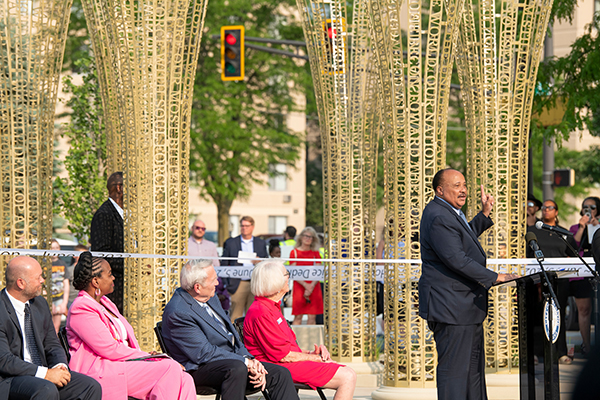 Saint Francis celebrates new MLK monument