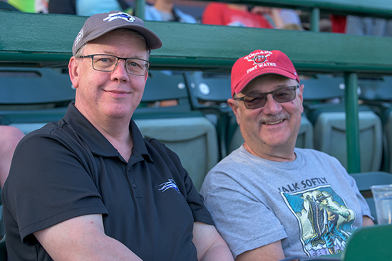 Alumni baseball at TinCaps