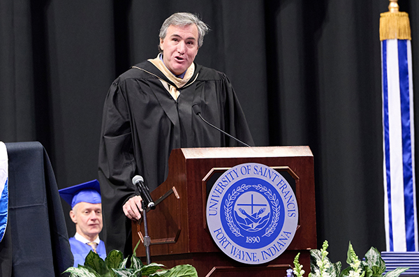 Jason Shanks inspires graduates at 2025 Commencement